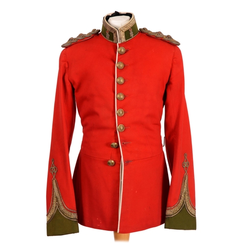 133 - Militaria. The Green Howards. The Princess of Wales own Yorkshire Regiment, tunic, late 19th c, jack... 