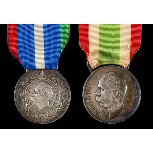 180 - Italy. First War of Independence Veteran's Medal 1848-49, silver and Commemorative Medal of the Unit... 