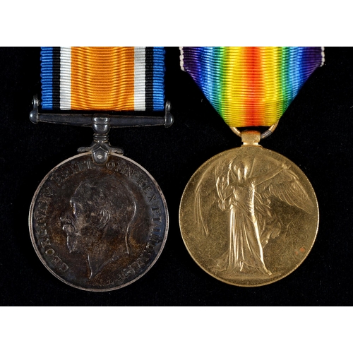 201 - WWI pair British War Medal and Victory Medal 62441 Pte J A Fillingham Linc R