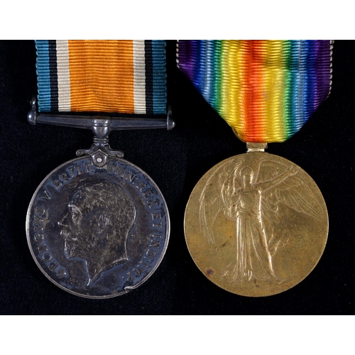 203 - WWI pair British War Medal and Victory Medal 52003 Pte A Ball Linc R 25-35