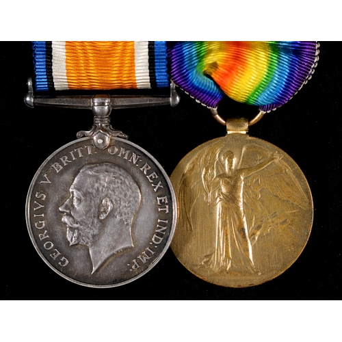 209 - WWI pair British War Medal and Victory Medal P O 20141 Pte J Lamb R M L I