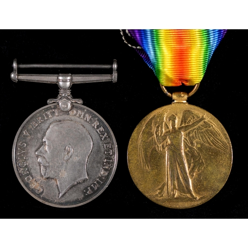 229 - WWI pair British War Medal and Victory Medal 141119 Gnr F H Cox R A