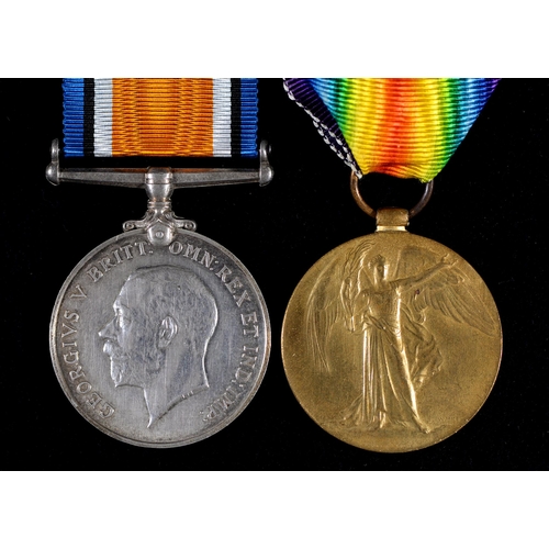 230 - WWI pair British War Medal and Victory Medal 75164 Pte G A Clarkson R A M C