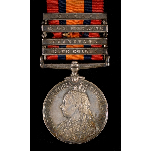 247 - Anglo-Boer War pair, Queen's South Africa Medal, four clasps Cape Colony, Transvaal, Orange Free Sta... 