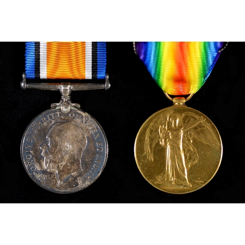 254 - WWI pair British War Medal and Victory Medal 2249 Pte L Allen S Notts Hrs