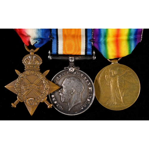 265 - WWI group of three, 1914-15 Star, British War Medal and Victory Medal 181164 W Greenstreet A B RN... 