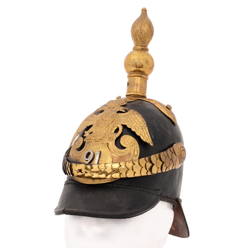 73 - A rare, complete, Russian infantry NCO’s helmet, 1844 pattern, to the 21st Selenghinskii RegtThe Reg... 