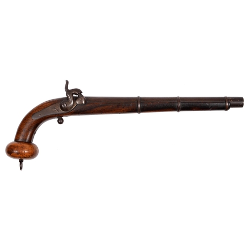 78 - A Belgian-made for the Russian service 20 bore Cossack percussion pistol, 19th c, the rifled barrel ... 