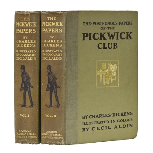 108 - Dickens (Charles) & Aldin (Cecil, illustrator), The Posthumous Papers of the Pickwick Club, two-... 