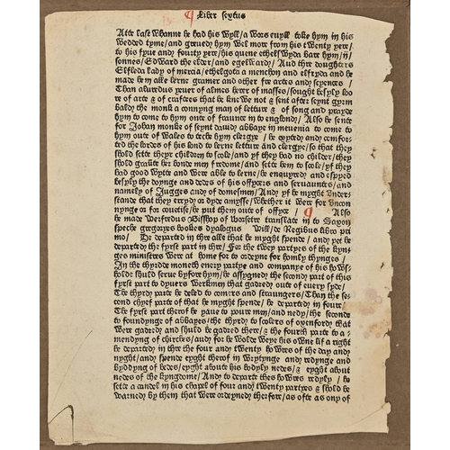 116 - English Incunabula and Early English Ownership. Higden (Ralph) & Trevisa (John, translator), Pol... 