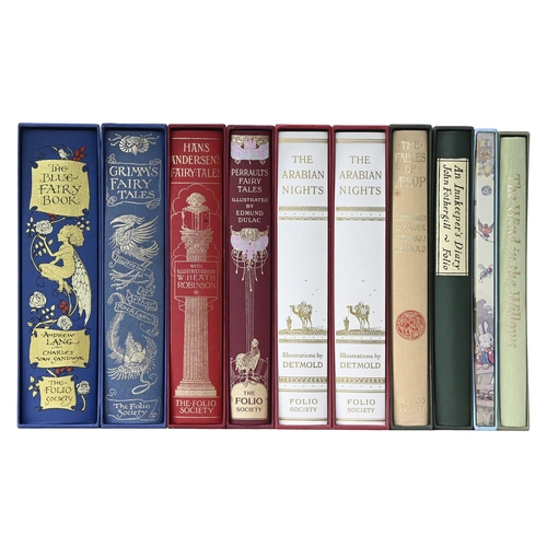 127 - Folio Society. Lang (Andrew, editor) & Sandwyk (Charles van, illustrator), The Blue Fairy Book, ... 