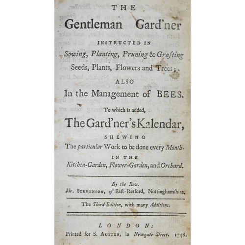 137 - Horticulture and Gardening. Stevenson (Rev. Mr. [Henry], of East Retford, Nottinghamshire), The Gent... 