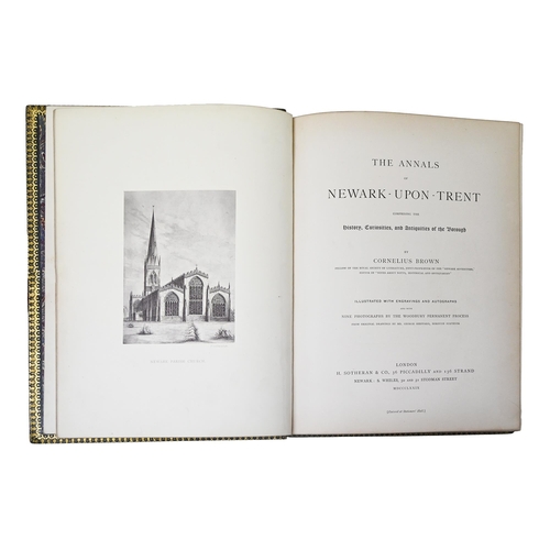 181 - Local Interest; Photographicall Illustrated Topography. Brown (Cornelius), The Annals of Newark-upon... 