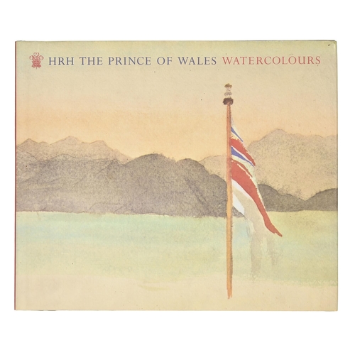 227 - Royalty. Charles III, HRH The Prince of Wales Watercolours, half-title signed and dedicated with an ... 