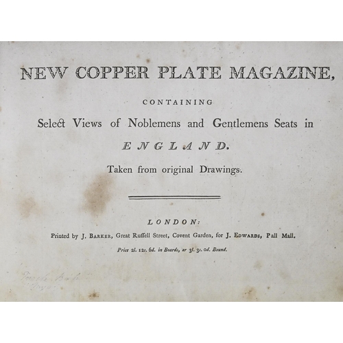 23 - Architecture. New Copper Plate Magazine, Containing Select Views of Noblemens (sic) and Gentlemens (... 