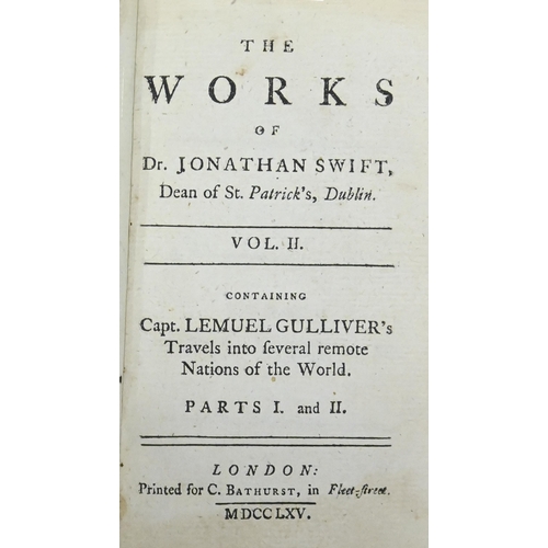 243 - Swift (Dr Jonathan, Dean of St. Patrick's, Dublin), The Works, sixteen volumes only: II-X (II in two... 