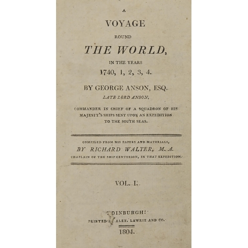 255 - Travel. Anson (George, Esq., late Lord Anson) & Walter (Richard, MA, Chaplain of the Ship Centur... 