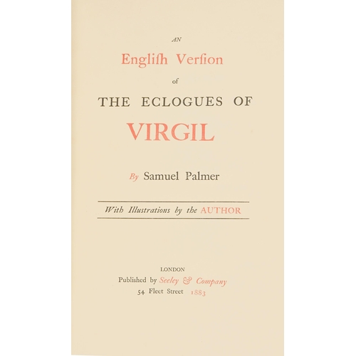 261 - Virgil & Palmer (Samuel, translator & illustrator), An English Version of The Eclogues, firs... 