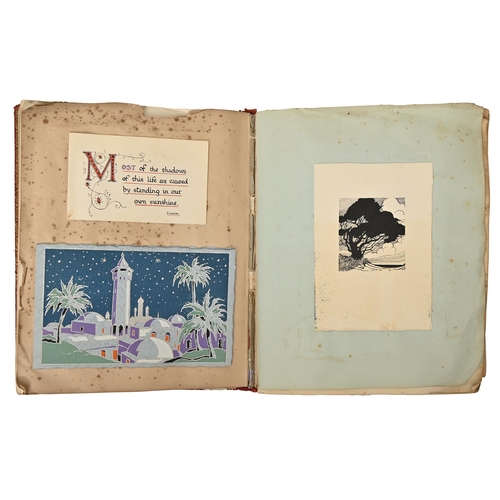 316 - An illustrated friendship album-commonplace book, Florence Hursthouse, n.d. [early 20th c and later]... 