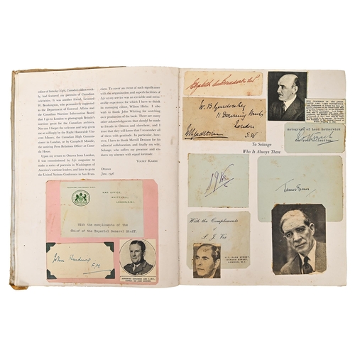 324 - Autographs. An autograph album compiled by Albert Milward, Covent Garden Tenor & avid Autograph ... 