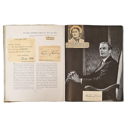 324 - Autographs. An autograph album compiled by Albert Milward, Covent Garden Tenor & avid Autograph ... 