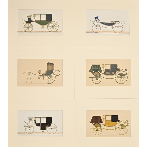 325 - Coach Making. An important archive collection of 83 carriage designs, early to mid 19th c, including... 