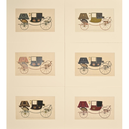 325 - Coach Making. An important archive collection of 83 carriage designs, early to mid 19th c, including... 