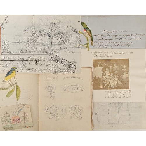 376 - The Cartwright family of Marnham Hall, Nottinghamshire. A portfolio of manuscript and other ephemera... 