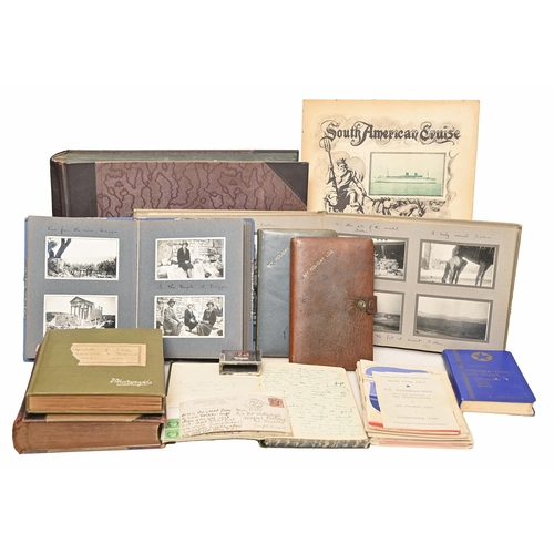 381 - Travel. A family archive of photograph albums, travel journals and manuscript notebooks, early-mid 2... 