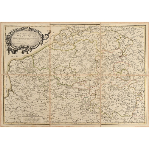 409 - Cartography. Jean Lattré (1743-1793; engraver and publisher), a cased collection of ten 18th c Europ... 