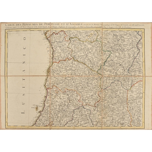 409 - Cartography. Jean Lattré (1743-1793; engraver and publisher), a cased collection of ten 18th c Europ... 