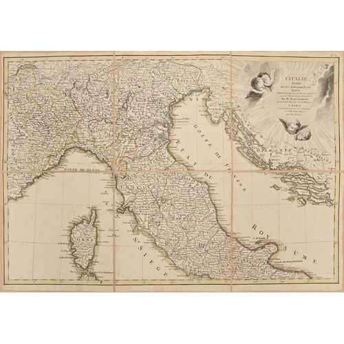 409 - Cartography. Jean Lattré (1743-1793; engraver and publisher), a cased collection of ten 18th c Europ... 