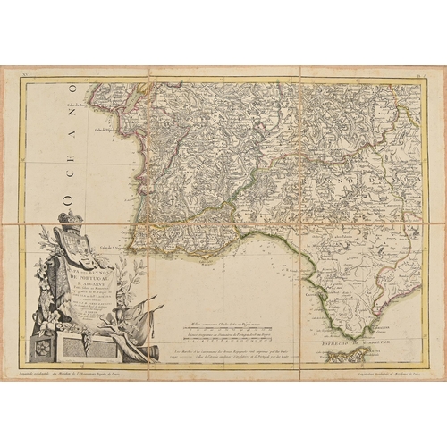 409 - Cartography. Jean Lattré (1743-1793; engraver and publisher), a cased collection of ten 18th c Europ... 