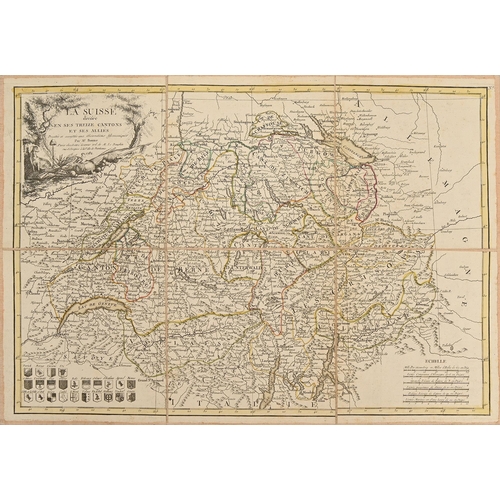 409 - Cartography. Jean Lattré (1743-1793; engraver and publisher), a cased collection of ten 18th c Europ... 