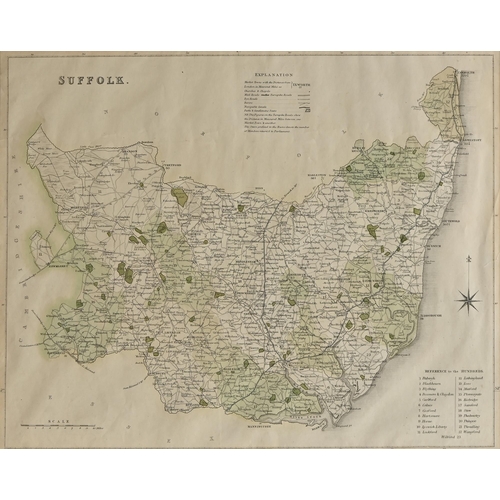 415 - Robert Morden (c.1650-1703) - Leicestershire; Northamptonshire, a pair, double-page maps, [London]: ... 