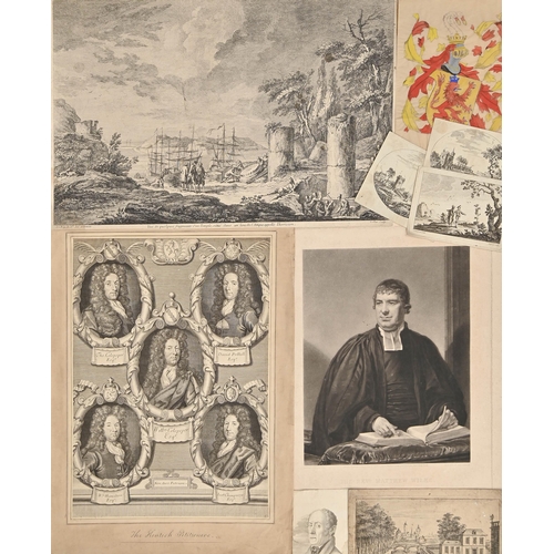 441 - A folio of Old Master and other prints, early 18th c and later, including Jacques Philippe Le Bas (1... 