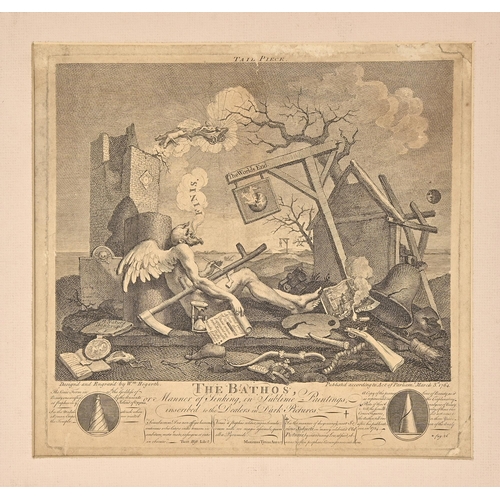 459 - William Hogarth FRSA (1697-1764) - The Bathos, or Manner of Sinking, in Sublime Paintings, inscribed... 