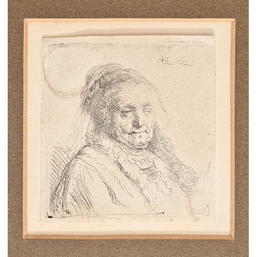 463 - Rembrandt Harmensz van Rijn (1606-1669) - The Artist's Mother, head-and-bust length, three-quarters ... 