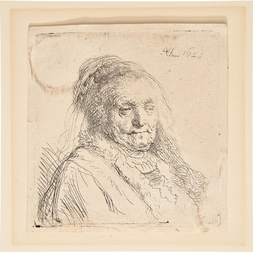 463 - Rembrandt Harmensz van Rijn (1606-1669) - The Artist's Mother, head-and-bust length, three-quarters ... 