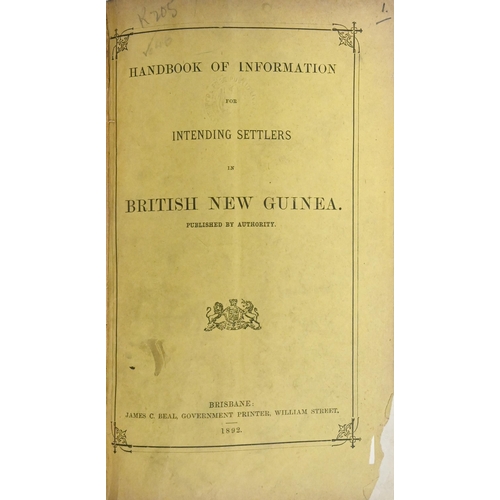 47 - Australasia. Handbooks of New Zealand, an institutional sammelband of nine titles, comprising 1) Dad... 