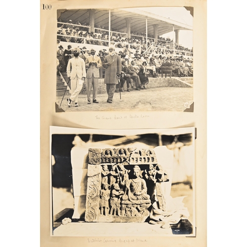 481 - India. An album of approx. 300 b/w photographs taken and compiled by a British Army family stationed... 