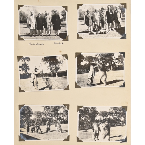 481 - India. An album of approx. 300 b/w photographs taken and compiled by a British Army family stationed... 