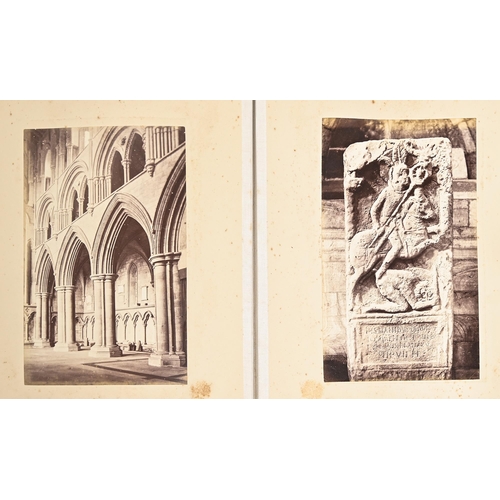 483 - Northumberland. Hexham Abbey Church, c. 1870-80, an album of 33 photographs, albumen and other print... 