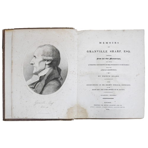 5 - Abolitionism & Slavery. Hoare (Prince), Memoirs of Granville Sharp, Esq. Composed from his own M... 