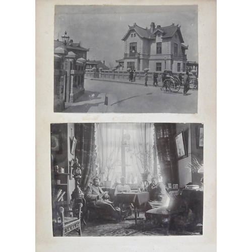 86 - China, Manchuria. An album of 35 photographs taken of and in Dalny [aka Dalniy/Dalian], n.d. [c. 190... 