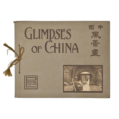 91 - China. Mennie (Donald, photographer), Glimpses of China: A Series of Vandyck Photogravures illustrat... 