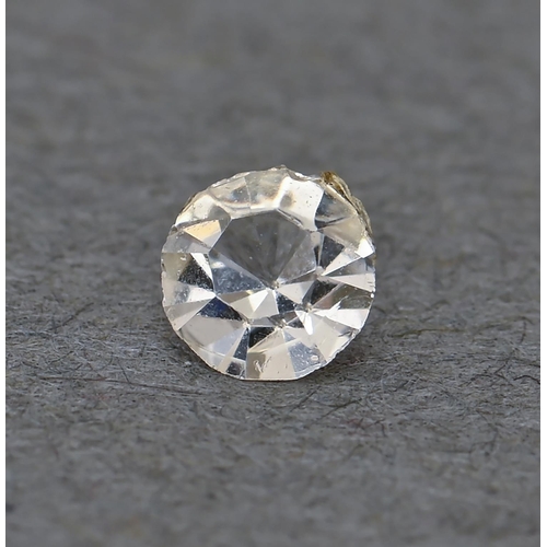 130A - An unmounted diamond, 4mm diam