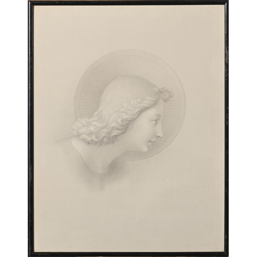 890 - Raffaello ***, second-half 19th c - The Angel Gabriel; The Virgin Mary, a pair, indistinctly signed,... 