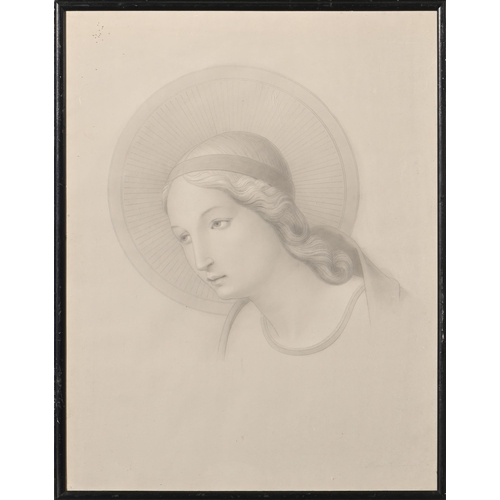 890 - Raffaello ***, second-half 19th c - The Angel Gabriel; The Virgin Mary, a pair, indistinctly signed,... 