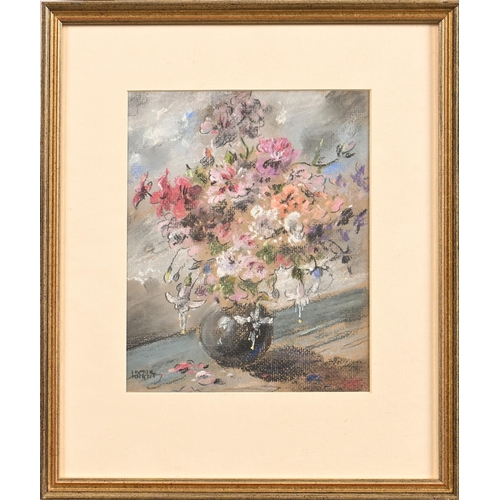 1008 - Edward Loxton Knight RBA, RI (1905-1993) - Studies for Flowerpieces, four, two signed, pastel, 21 x ... 